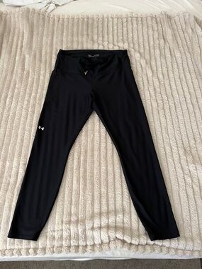 Under Armour Black Logo Performance Leggings With Drawstring Please see details!